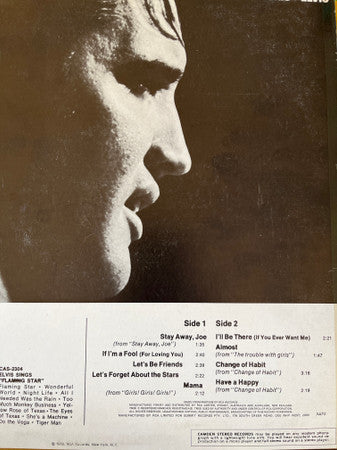 Elvis Presley – Let's Be Friends LP vinyl record, image 2 of 4