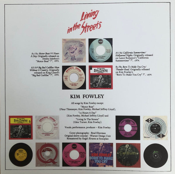 Kim Fowley – Living In The Streets LP vinyl record, image 9 of 9