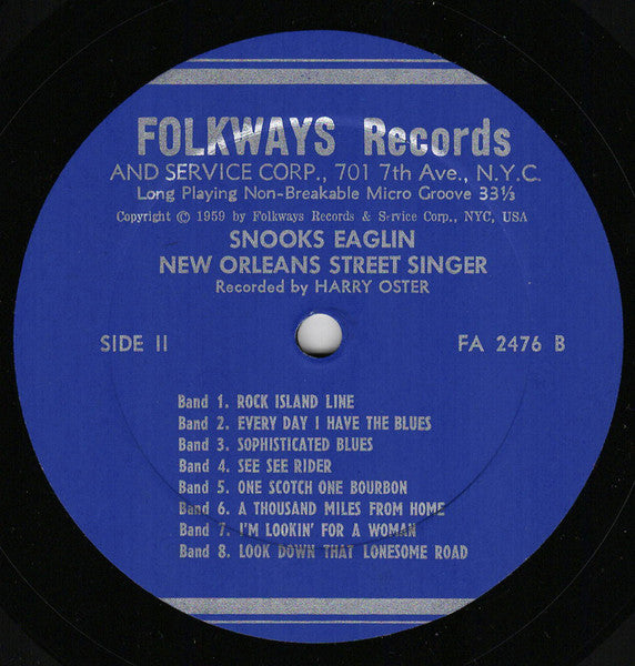 Snooks Eaglin – New Orleans Street Singer LP vinyl record, image 4 of 6