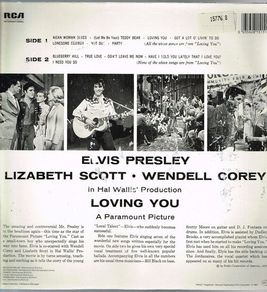 Elvis Presley – Loving You LP vinyl record, image 2 of 4