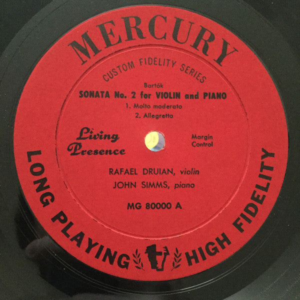 Rafael Druian, John Simms, Béla Bartók, Maurice Ravel – Sonata No. 2 For Violin And Piano / Sonata For Violin And Piano LP vinyl record, image 3 of 4