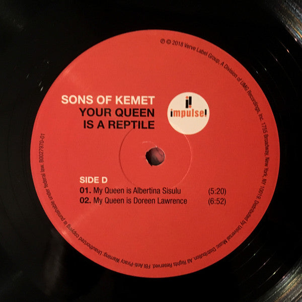 Sons Of Kemet – Your Queen Is A Reptile (2xLP) LP vinyl record, image 8 of 9