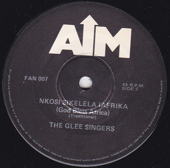 All Night Radio, The Glee Singers – (Stop The) Reign Of Fire / Nkosi Sikelela IAfrika (God Bless Africa) 7" vinyl record, image 4 of 4