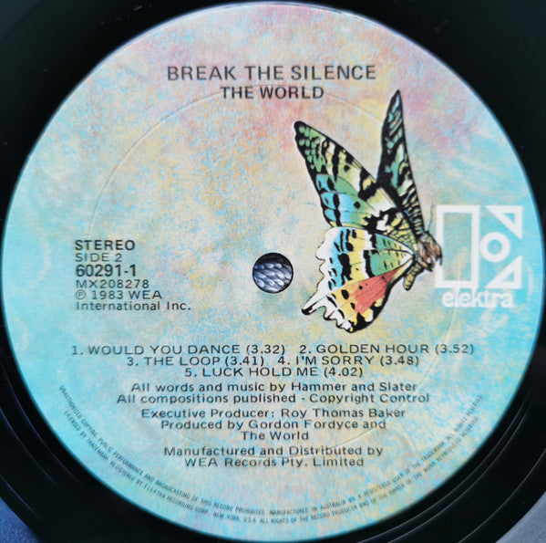The World – Break The Silence LP vinyl record, image 4 of 4