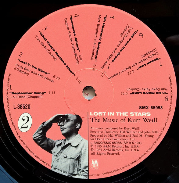 Various – Lost In The Stars (The Music Of Kurt Weill) LP vinyl record, image 4 of 6