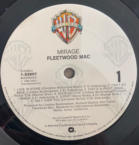 Fleetwood Mac – Mirage LP vinyl record, image 4 of 6
