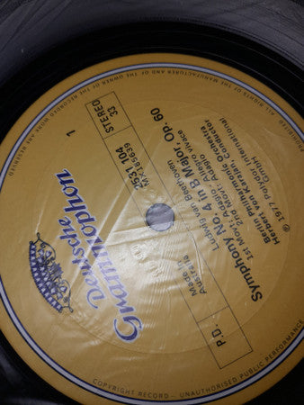 Ludwig van Beethoven, Berliner Philharmoniker, Herbert von Karajan – Symphonie Nr. 4 LP vinyl record