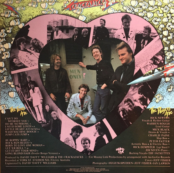 Crackajacks – Little Heart Attacks LP vinyl record, image 2 of 4