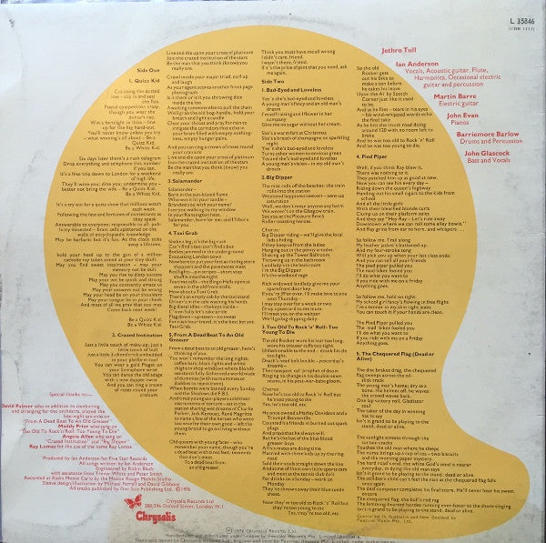 Jethro Tull – Too Old To Rock 'N' Roll: Too Young To Die! LP vinyl record, image 5 of 7