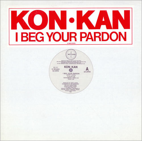 Kon Kan – I Beg Your Pardon 12" vinyl record, image 1 of 4