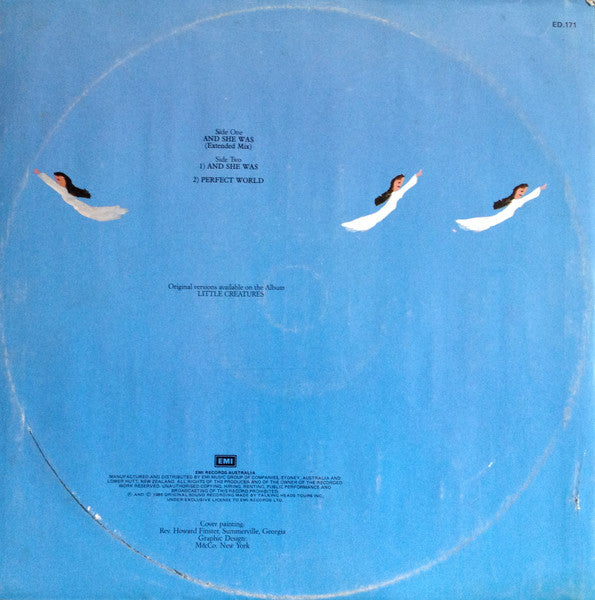 Talking Heads – And She Was 12" vinyl record, image 2 of 4