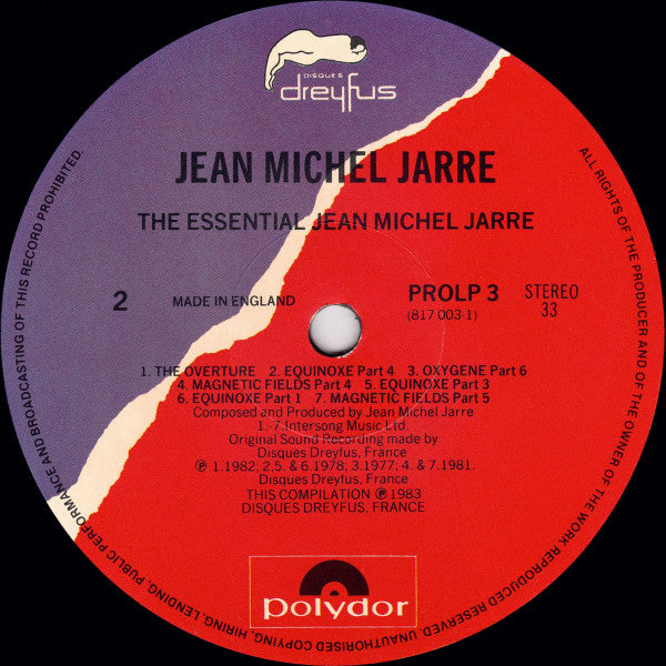 Jean-Michel Jarre – The Essential Jean Michel Jarre LP vinyl record, image 4 of 4