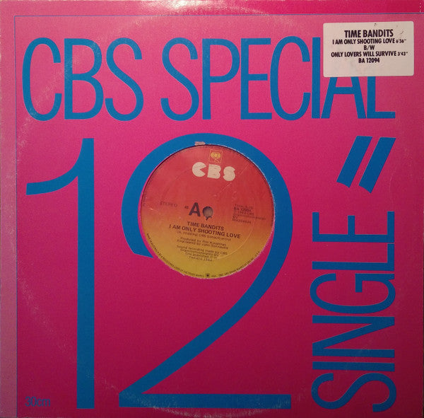 Time Bandits – I Am Only Shooting Love / Only Lovers Will Survive 12" vinyl record, image 1 of 3
