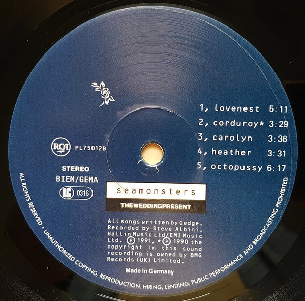 The Wedding Present – Seamonsters LP vinyl record, image 4 of 10