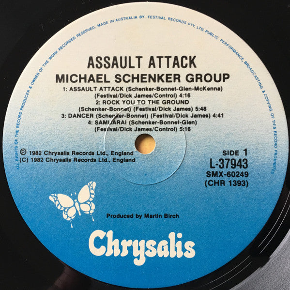 The Michael Schenker Group – Assault Attack LP vinyl record, image 3 of 4