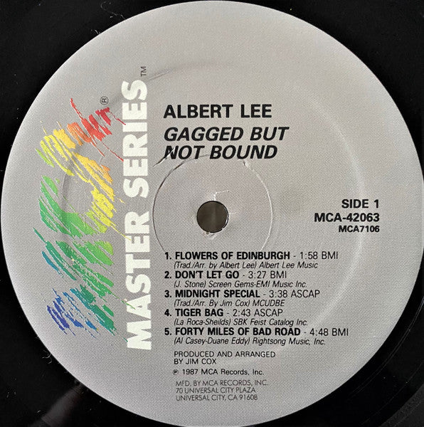 Albert Lee – Gagged But Not Bound LP vinyl record, image 3 of 6