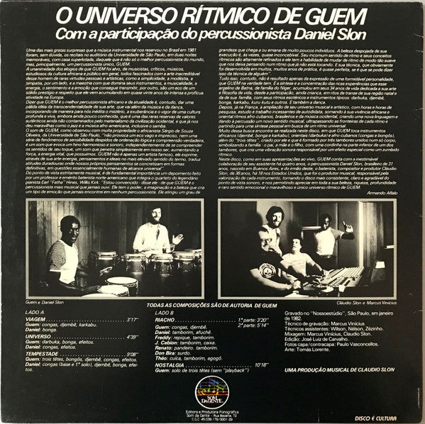 Guem – O Universo Ritmico De Guem LP vinyl record, image 2 of 4