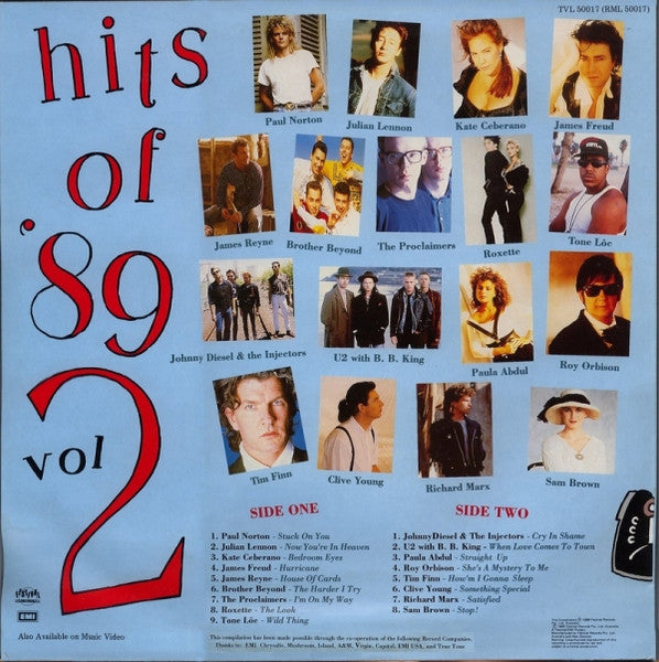 Various – Hits Of '89 Vol 2 LP vinyl record, image 2 of 4