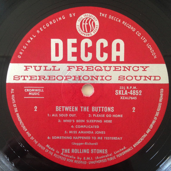 The Rolling Stones – Between The Buttons LP vinyl record, image 4 of 4