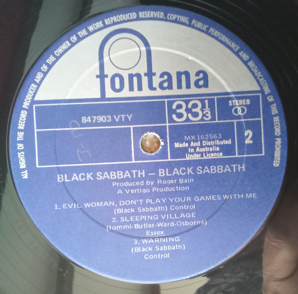 Black Sabbath – Black Sabbath LP vinyl record, image 4 of 5