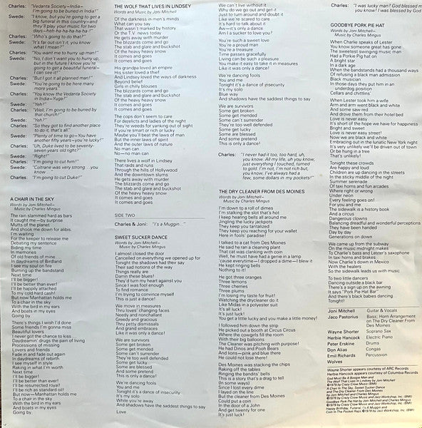 Joni Mitchell – Mingus LP vinyl record, image 9 of 9