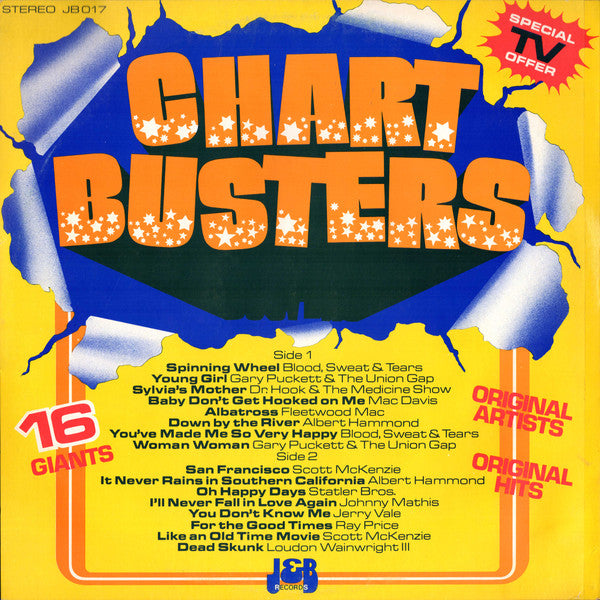 Various – Chartbusters LP vinyl record, image 2 of 4