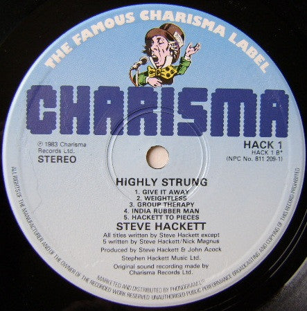 Steve Hackett – Highly Strung LP vinyl record, image 4 of 5