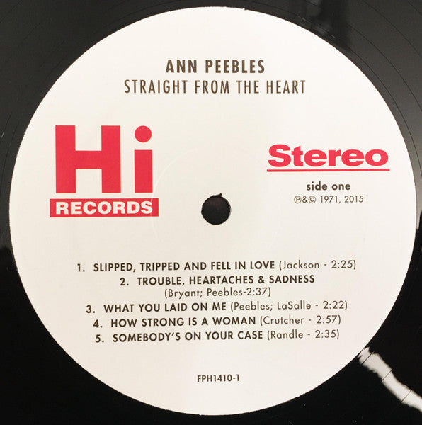 Ann Peebles – Straight From The Heart LP vinyl record, image 3 of 4