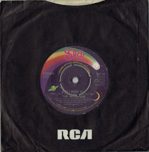 The Whispers – It's A Love Thing 7" vinyl record, image 4 of 4