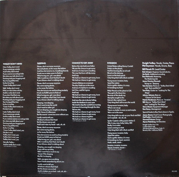 Dwight Twilley Band – Twilley Don't Mind LP vinyl record, image 4 of 5