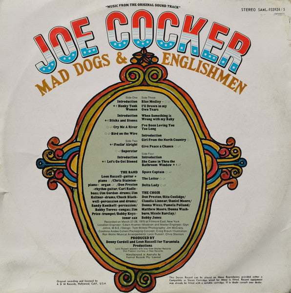 Joe Cocker – Mad Dogs & Englishmen (2xLP) LP vinyl record, image 5 of 6