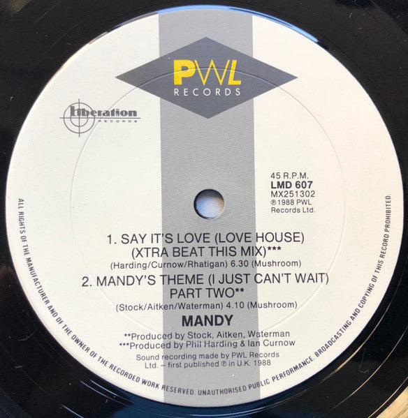Mandy Smith – Victim Of Pleasure 12" vinyl record, image 4 of 4