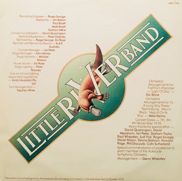 Little River Band – Backstage Pass Live LP vinyl record, image 6 of 6