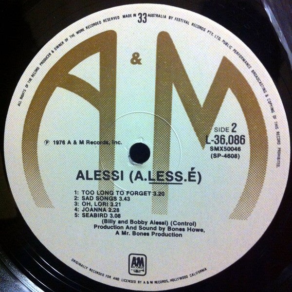 Alessi – Alessi LP vinyl record, image 5 of 5