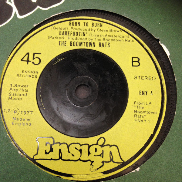 The Boomtown Rats – Lookin' After No. 1 7" vinyl record, image 2 of 2