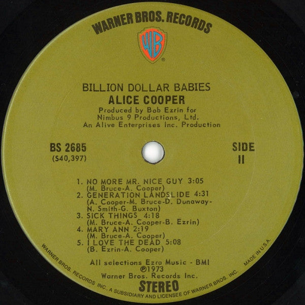 Alice Cooper – Billion Dollar Babies LP vinyl record, image 5 of 10