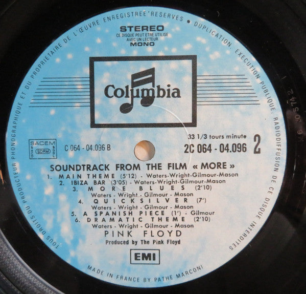 Pink Floyd – Soundtrack From The Film "More" LP vinyl record, image 5 of 5