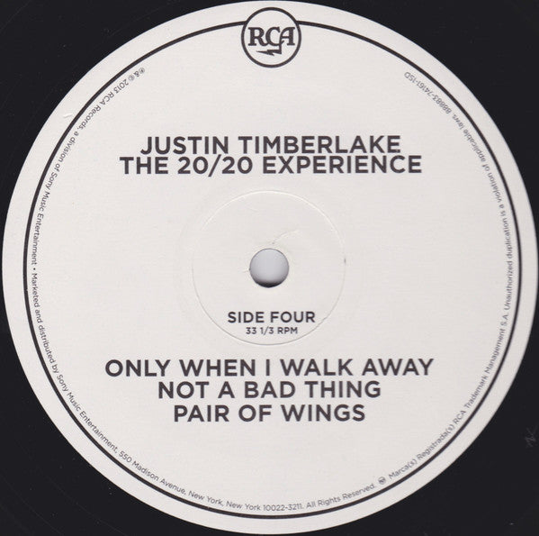 Justin Timberlake – The 20/20 Experience (2 Of 2) (2xLP) LP vinyl record, image 8 of 8