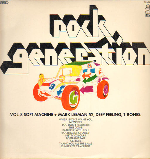 Soft Machine, The Mark Leeman Five, Davy Graham – Rock Generation Vol. 8 - Soft Machine + Mark Leeman 52, Deep Feeling, T-Bones LP vinyl record, image 1 of 4