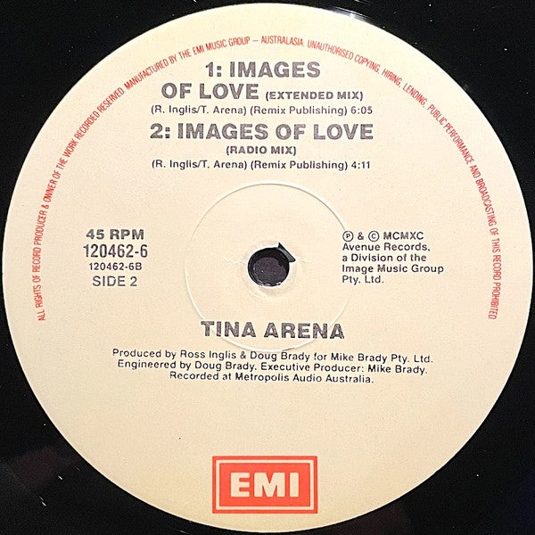 Tina Arena – Strong As Steel 12" vinyl record, image 4 of 4