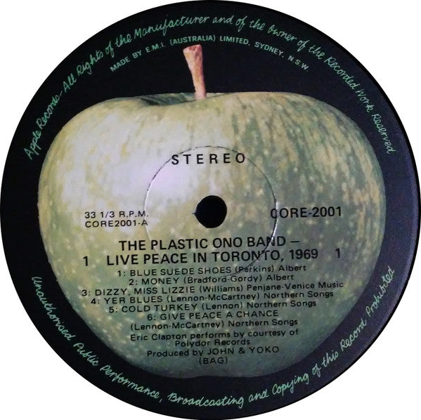 The Plastic Ono Band – Live Peace In Toronto 1969 LP vinyl record, image 3 of 4