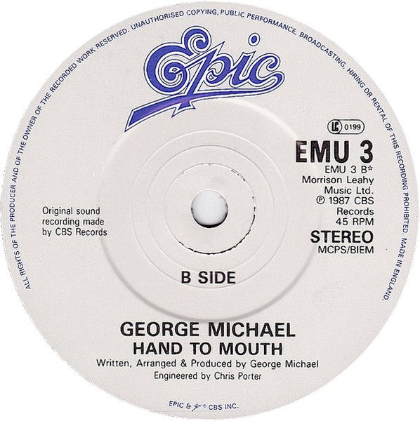 George Michael – Faith 7" vinyl record, image 4 of 4