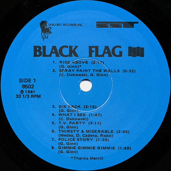 Black Flag – Damaged LP vinyl record, image 3 of 4