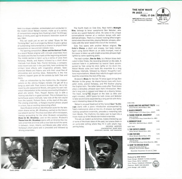 Oliver Nelson – More Blues And The Abstract Truth LP vinyl record, image 3 of 6