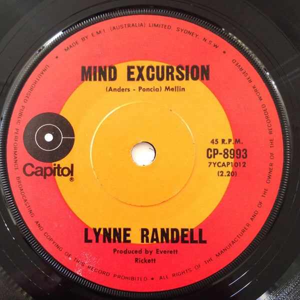 Lynne Randell – I Love My Dog 7" vinyl record, image 2 of 2