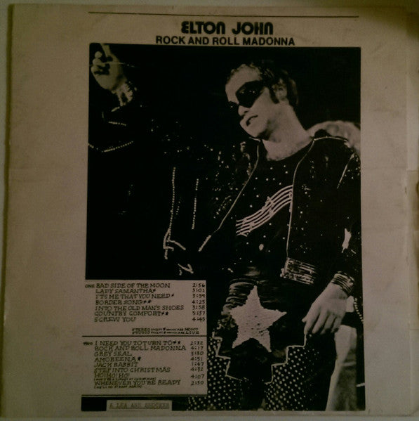 Elton John – Rock And Roll Madonna LP vinyl record, image 3 of 7