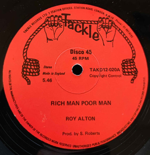 Roy Alton – Rich Man Poor Man 12" vinyl record, image 1 of 2