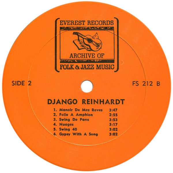 Django Reinhardt – Django Reinhardt LP vinyl record, image 4 of 4
