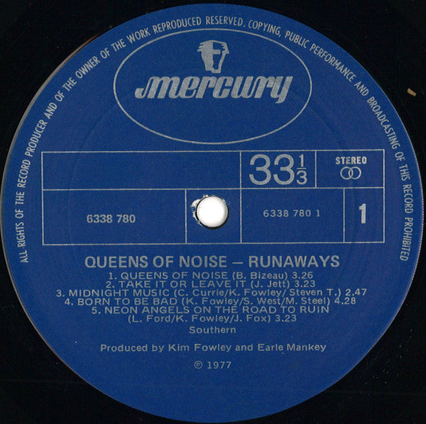 The Runaways – Queens Of Noise LP vinyl record, image 3 of 4