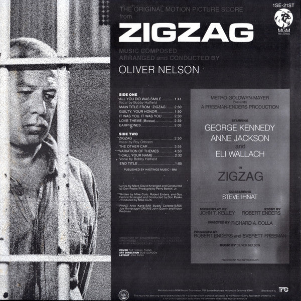 Oliver Nelson – The Original Motion Picture Score From Zigzag LP vinyl record, image 2 of 4